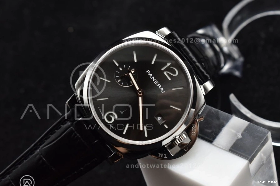 Best 42mm PAM1250 Gray 978 on Leather Dial Edition Due Luminor WaterResistant Strap Black P VSF 0502